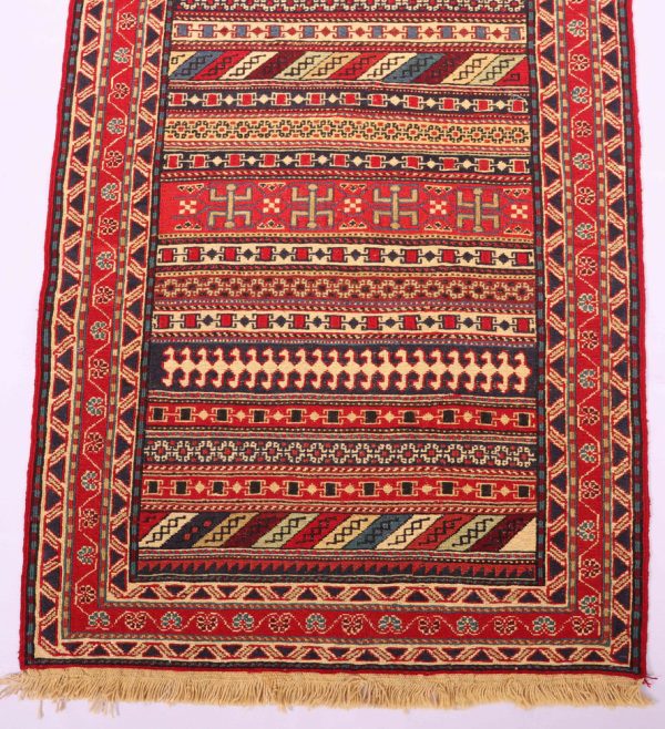 2×0.8M Persian Sumak Kilim Runner Rug