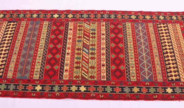 2×0.8M Persian Sumak Kilim Runner Rug