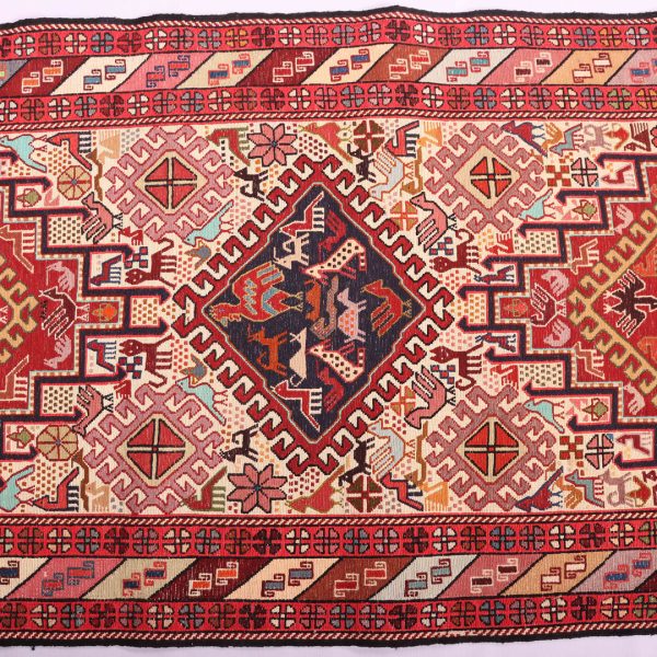 2×0.8M Persian Sumak Kilim Runner Rug