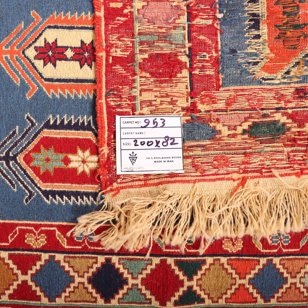 2x0.8M Persian Sumak Kilim Runner Rug - Image 6