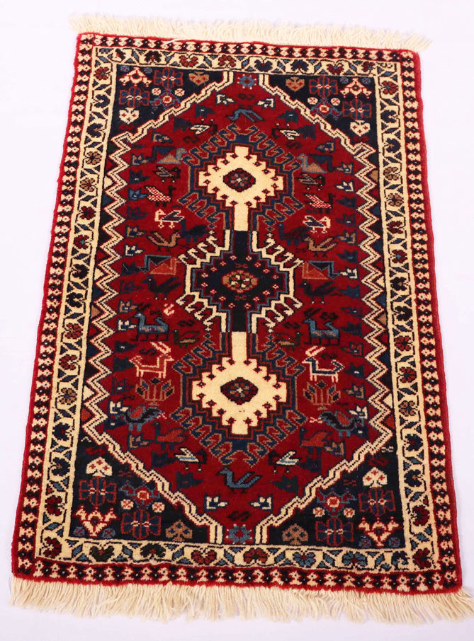 1x0.6M Persian Yalameh Rug - Image 2
