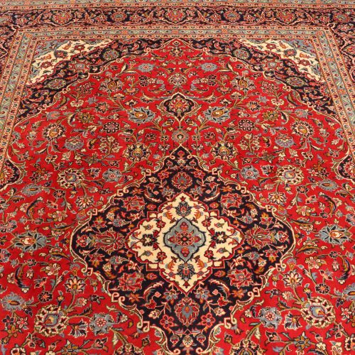 3.5x2.5m Royal Traditional Persian Kashan Rug