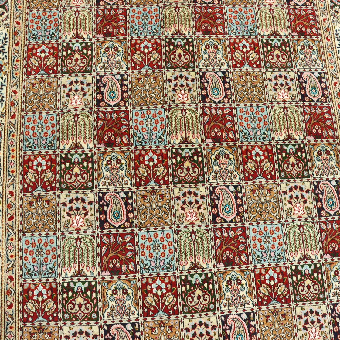 2.3x1.7M Garden Design Mood Persian Rug (Silkinlaid) - Image 4
