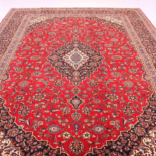 4x3M Signed Royal Traditional Persian Kashan Rug