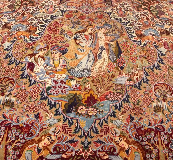 4x3M Pictorial Garden Of Eden Kashmar Rug