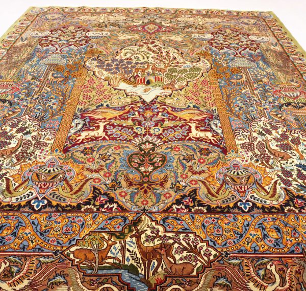 4x3M Pictorial Garden Of Eden Kashmar Rug