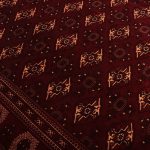3.7×2.5M Chocolate Tone Turkoman Bokhara Rug