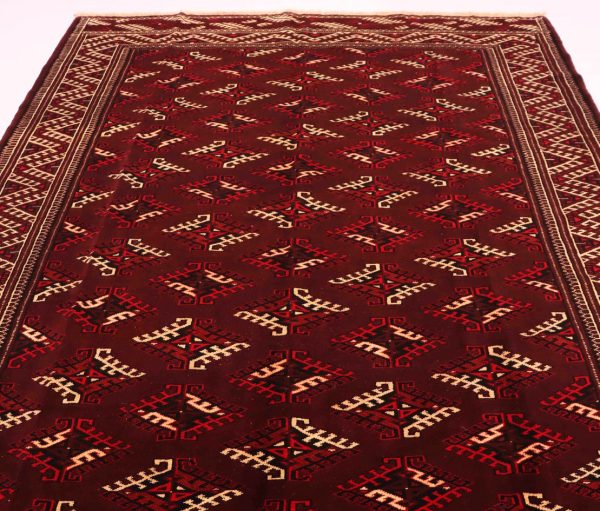 3.3×2.3M Chocolate Tone Turkoman Bokhara Rug