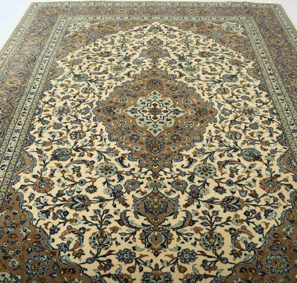 3.4×2.5M Pistachio Persian Kashan Rug