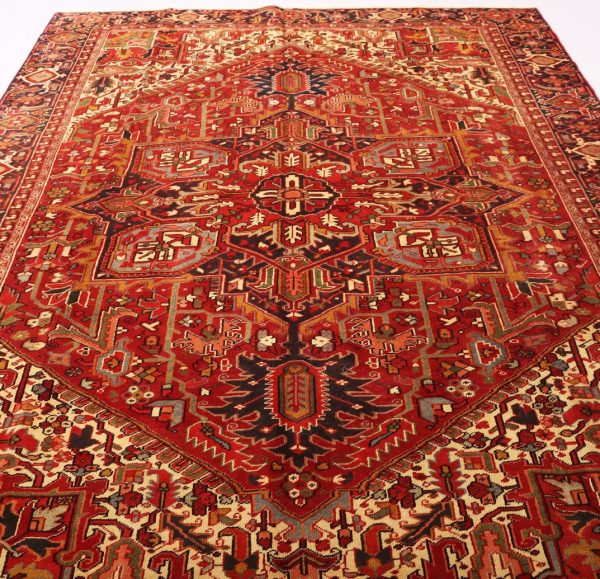 3.4×2.5M Antique&Old Heriz Rug
