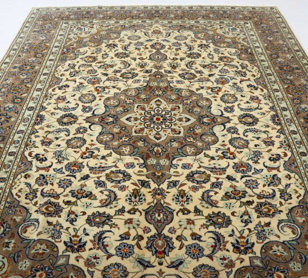 3.4×2.5M Pistachio Persian Kashan Rug