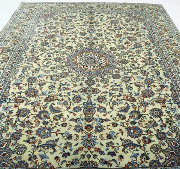 3.4×2.4M Pistachio Persian Kashan Rug