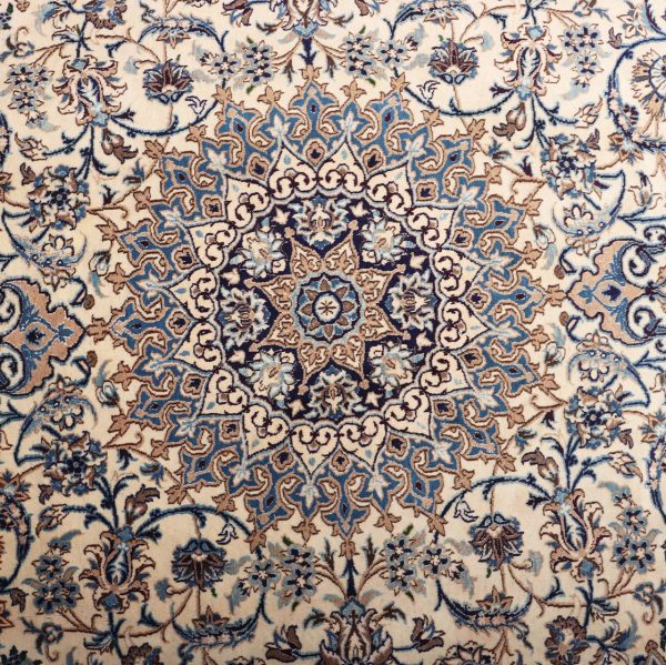3.5×2.4M Handmade Silkinlaid Persian Nain Rug