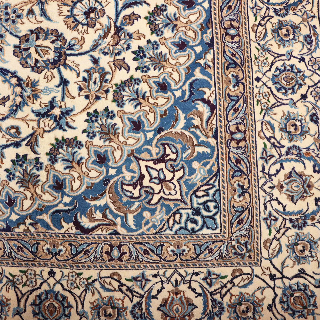 3.5×2.4M Handmade Silkinlaid Persian Nain Rug - Image 7