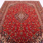 3.2×2.2M Signed Traditional Persian Kashan Rug