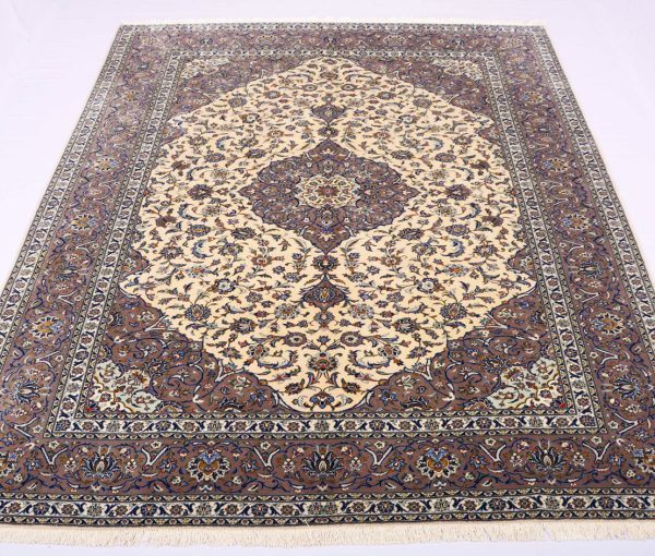 3.3×2.5M Pistachio Tone Persian Kashan Rug