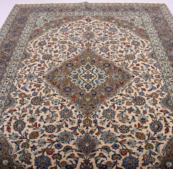3.4×2.4M Pistachio Persian Kashan Rug