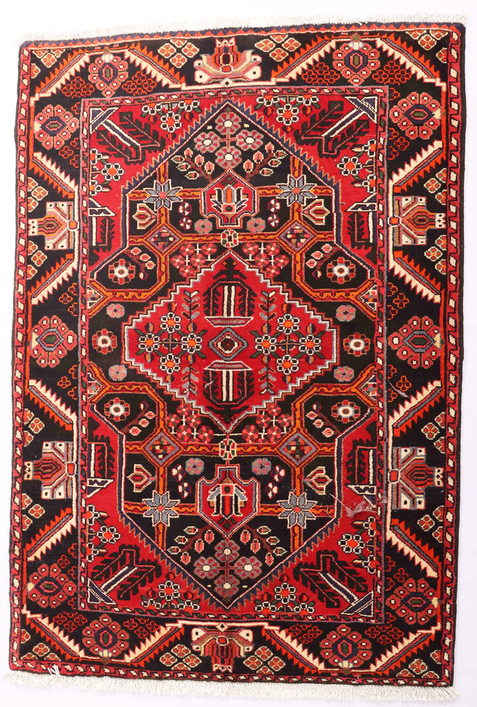 1.6x1.1M Antique Persian Saveh Rug - Image 3
