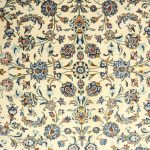3x2M Beige Persian Kashan Rug