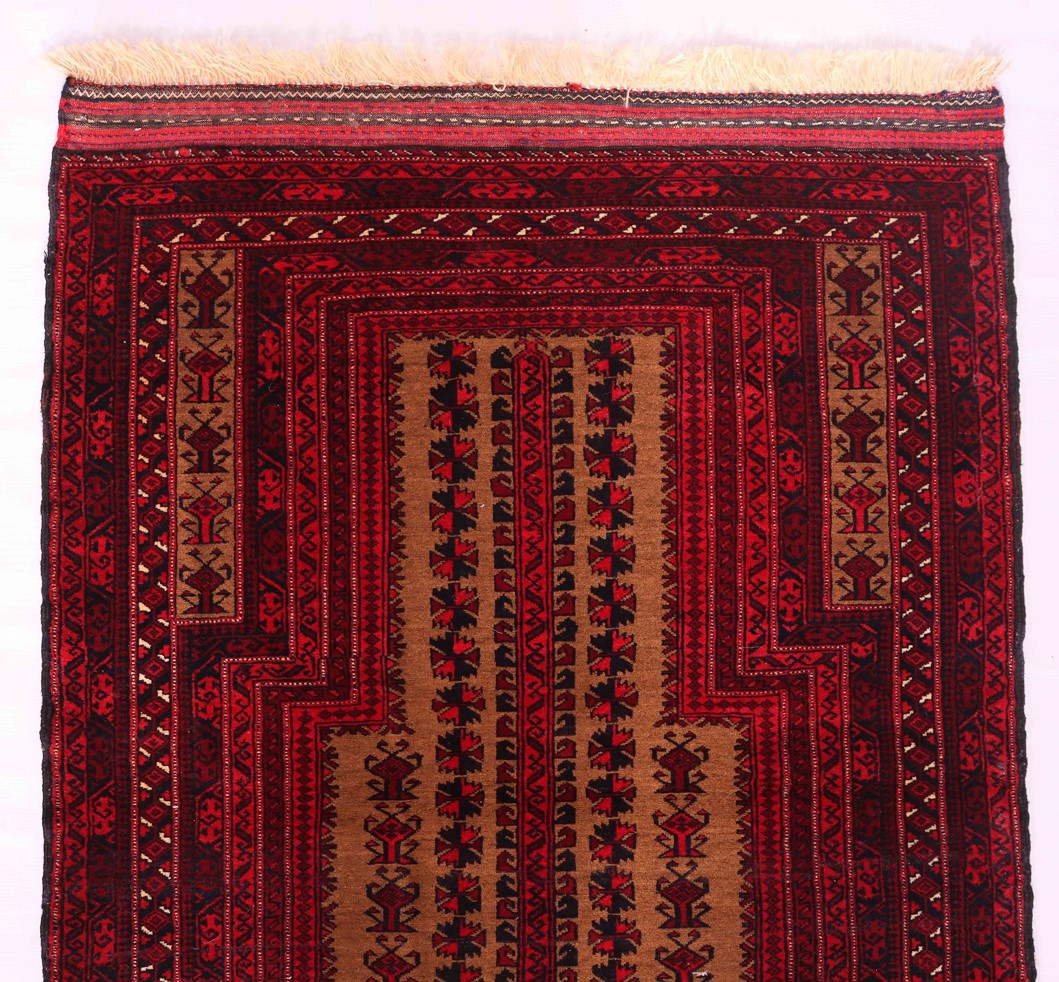 Antique Prayer Rug (Balouchi) 60years Old - Image 5