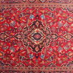 1.6×1.1M Antique Persian Kashan Rug