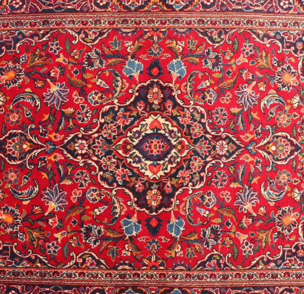 1.6×1.1M Antique Persian Kashan Rug