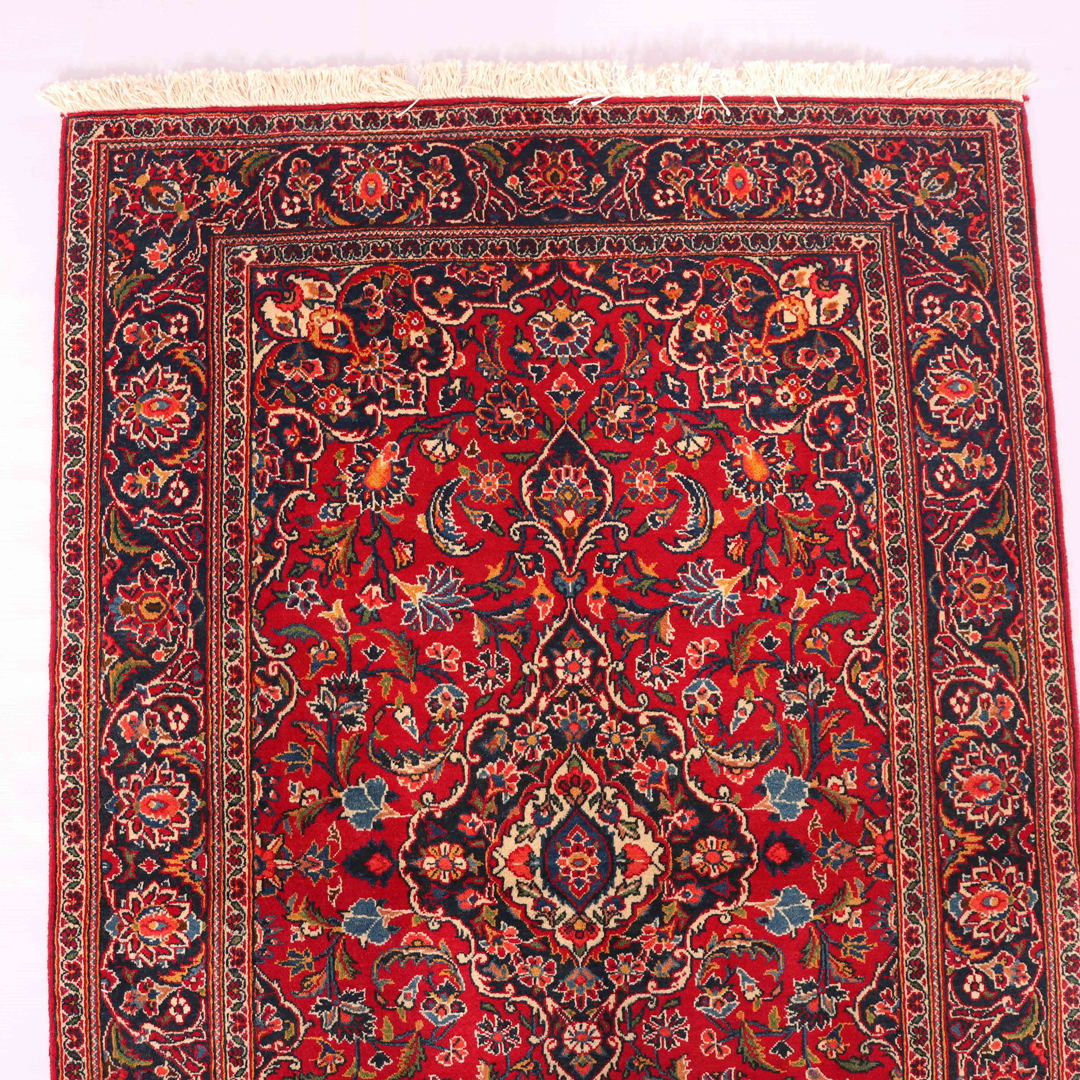 1.6x1.1M Antique Persian Kashan Rug - Image 5