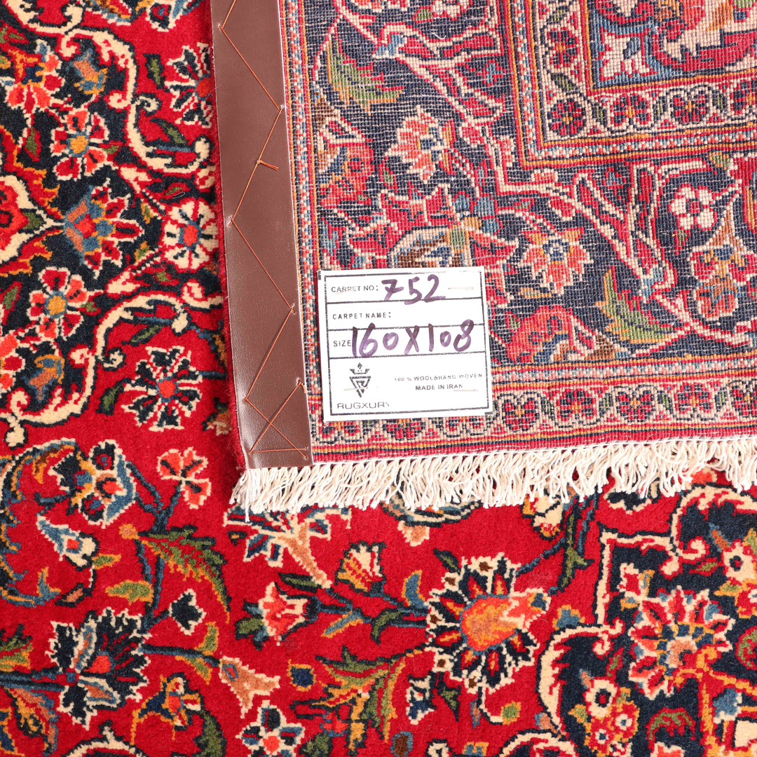 1.6x1.1M Antique Persian Kashan Rug - Image 6