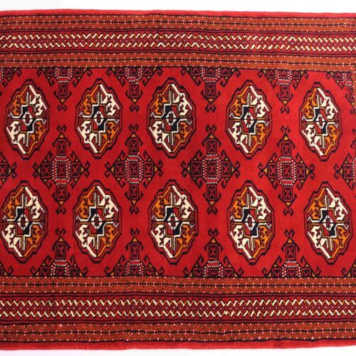 1.4x1M Antique Turkoman Persian Rug