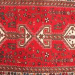 1.8x1M Vintage Persian Shiraz Abadeh Rug