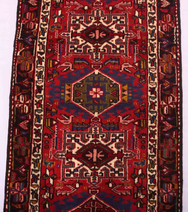 3.8M Long Handmade Persian Tribal Qarajeh Runner