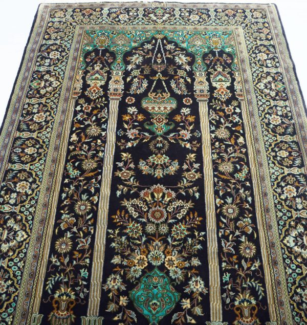 Masterpiece Signed Persian Shadsar Kashan Rug