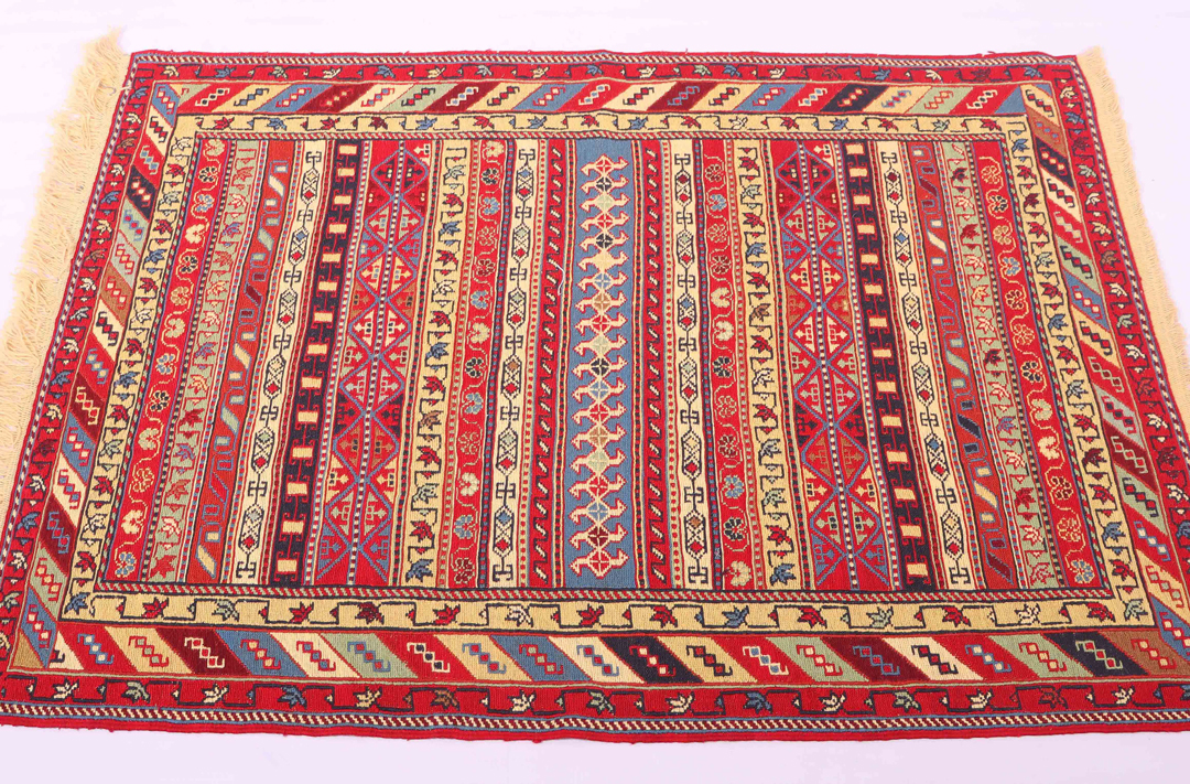 1.5x1.1M Persian Sumak Kilim Rug - Image 2