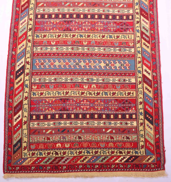 1.5×1.1M Persian Sumak Kilim Rug