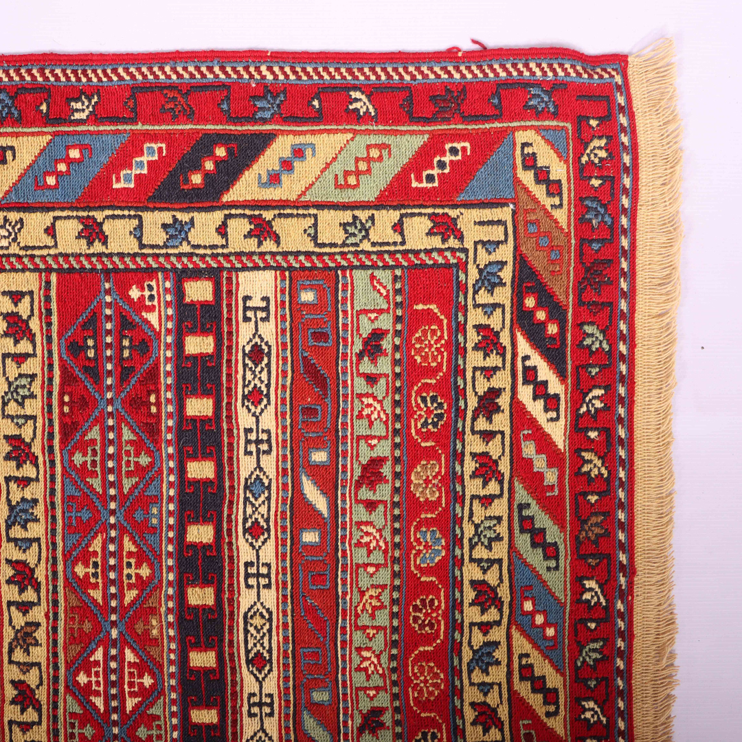 1.5x1.1M Persian Sumak Kilim Rug - Image 4