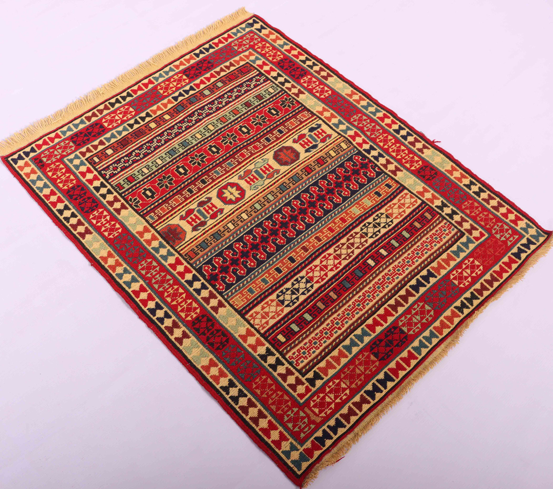 1x0.8M Persian Sumak Kilim Rug - Image 4