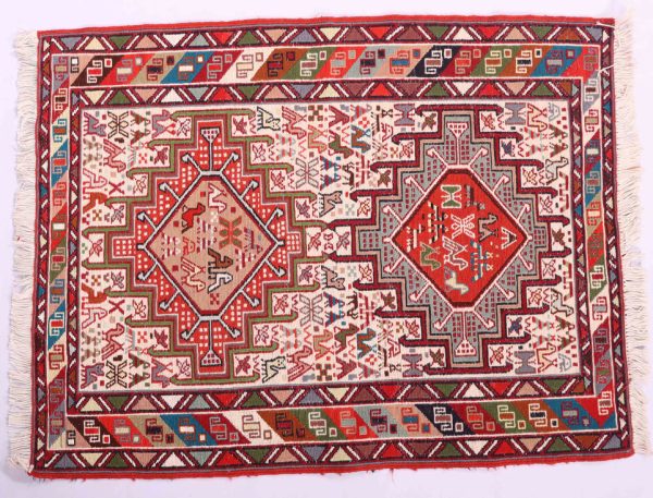 1×0.8M Persian Sumak Kilim Rug