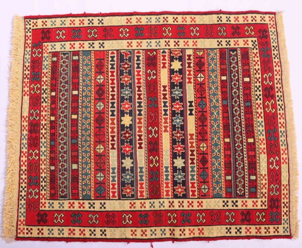 1×0.8M Persian Sumak Kilim Rug