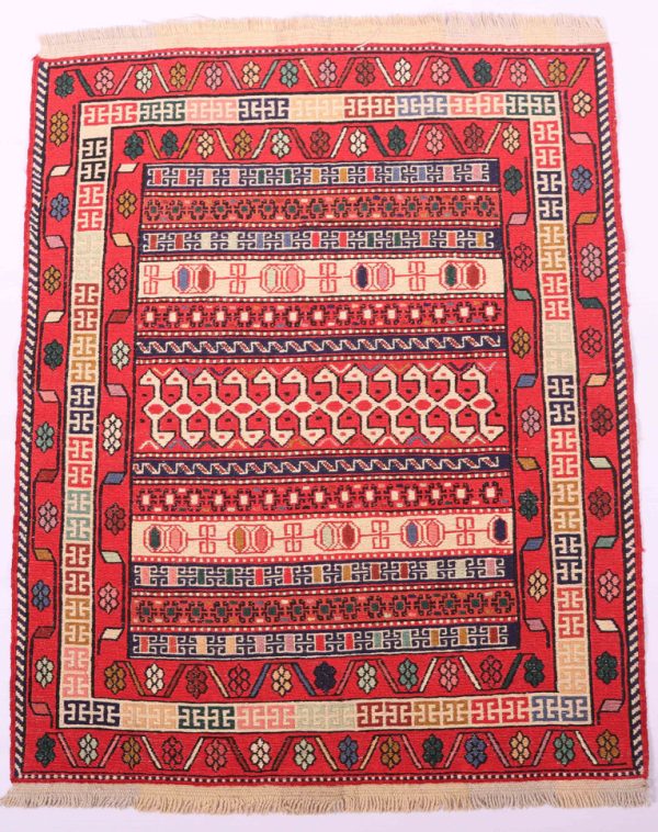 1×0.8M Persian Sumak Kilim Rug