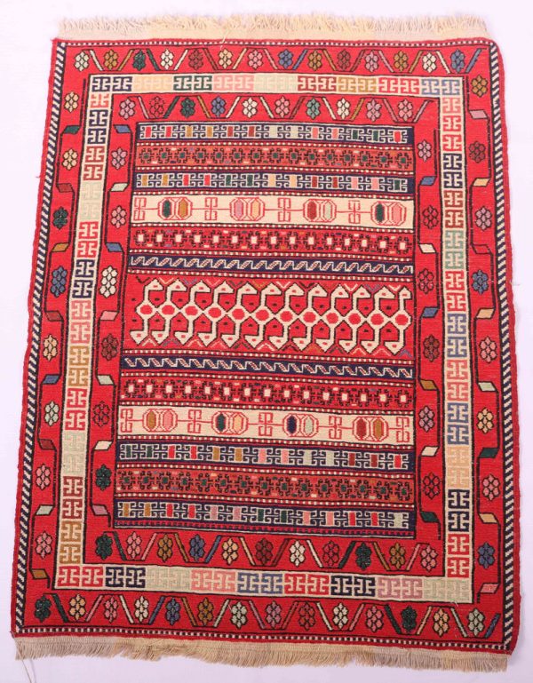 1×0.8M Persian Sumak Kilim Rug