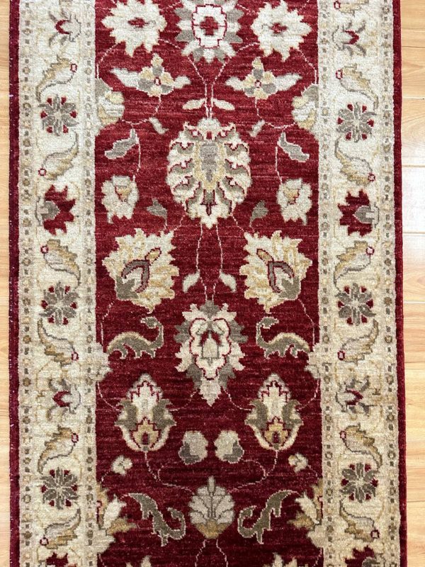 3.5 x 0.77 m Afghan Ziegler Chobi Hall Runner