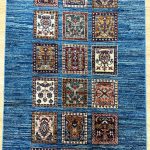 3.78 X 0.82 m Garden Design Afghan Kazak Hall Runner