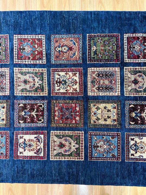 1.86 x 1.27 m Garden Design Afghan Kazak Rug