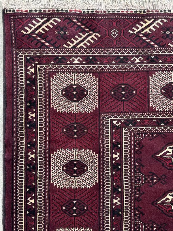 3.7×2.6M Chocolate Tone Turkoman Bokhara Rug