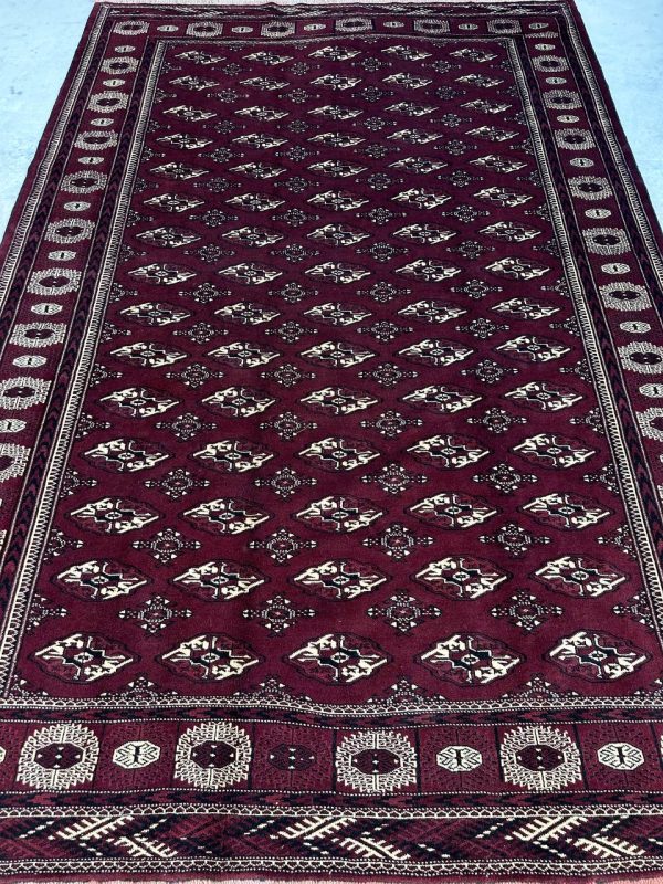 3.9×2.6M Chocolate Tone Turkoman Bokhara Rug