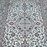 3x2M Beige Persian Kashan Rug
