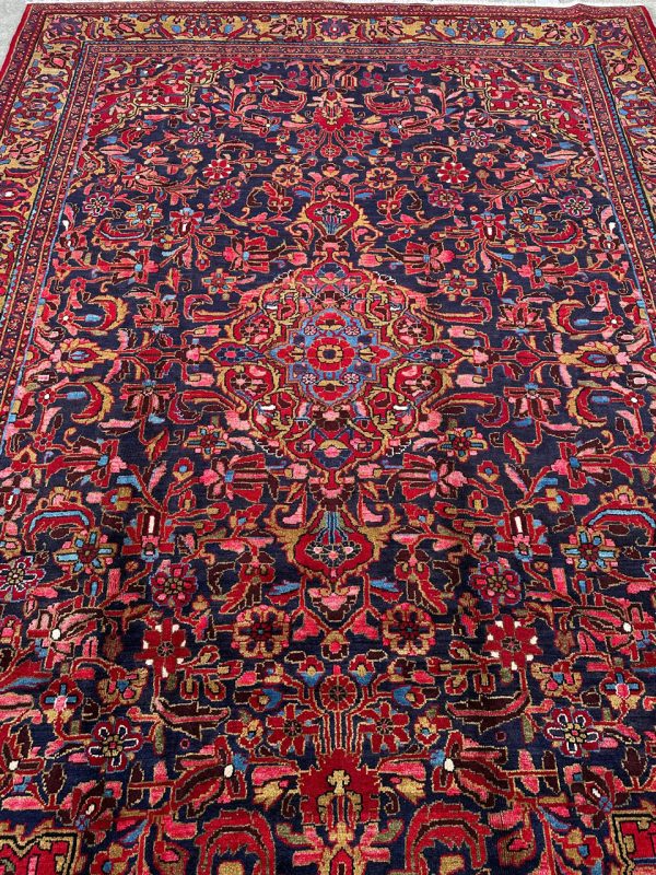 3.7×2.4M Antique Nanaj Persian Rug