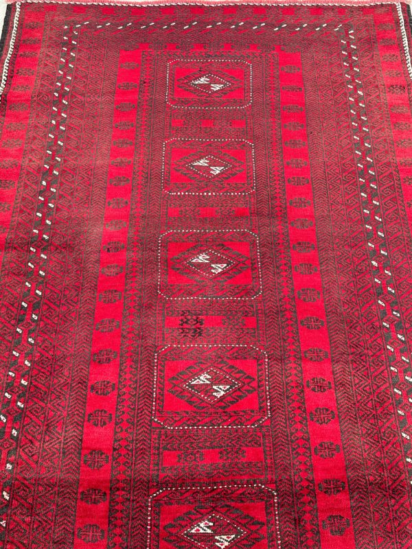 2.1×1.2M Old & Vintage Balouchi Tribal Rug