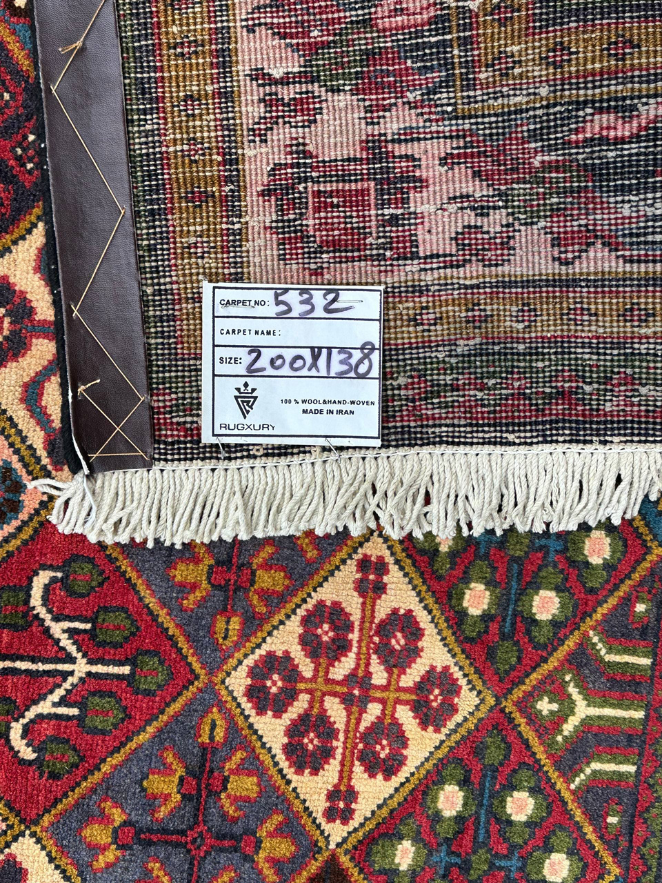 2x1.4M Persian Joshaghan Rug - Image 7
