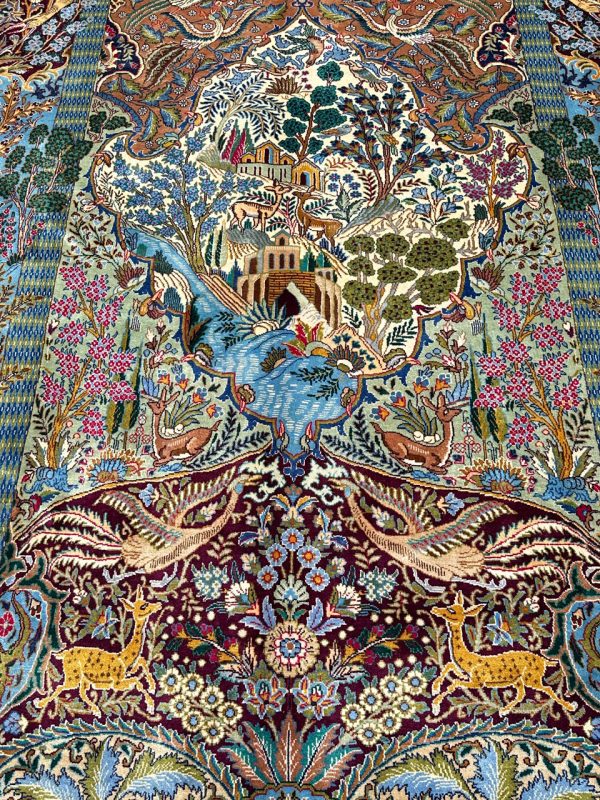 4x3M Pictorial Garden Of Eden Kashmar Rug